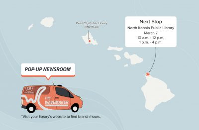 Head To North Kohala Public Library For The Next Civil Beat Pop-Up Newsroom
